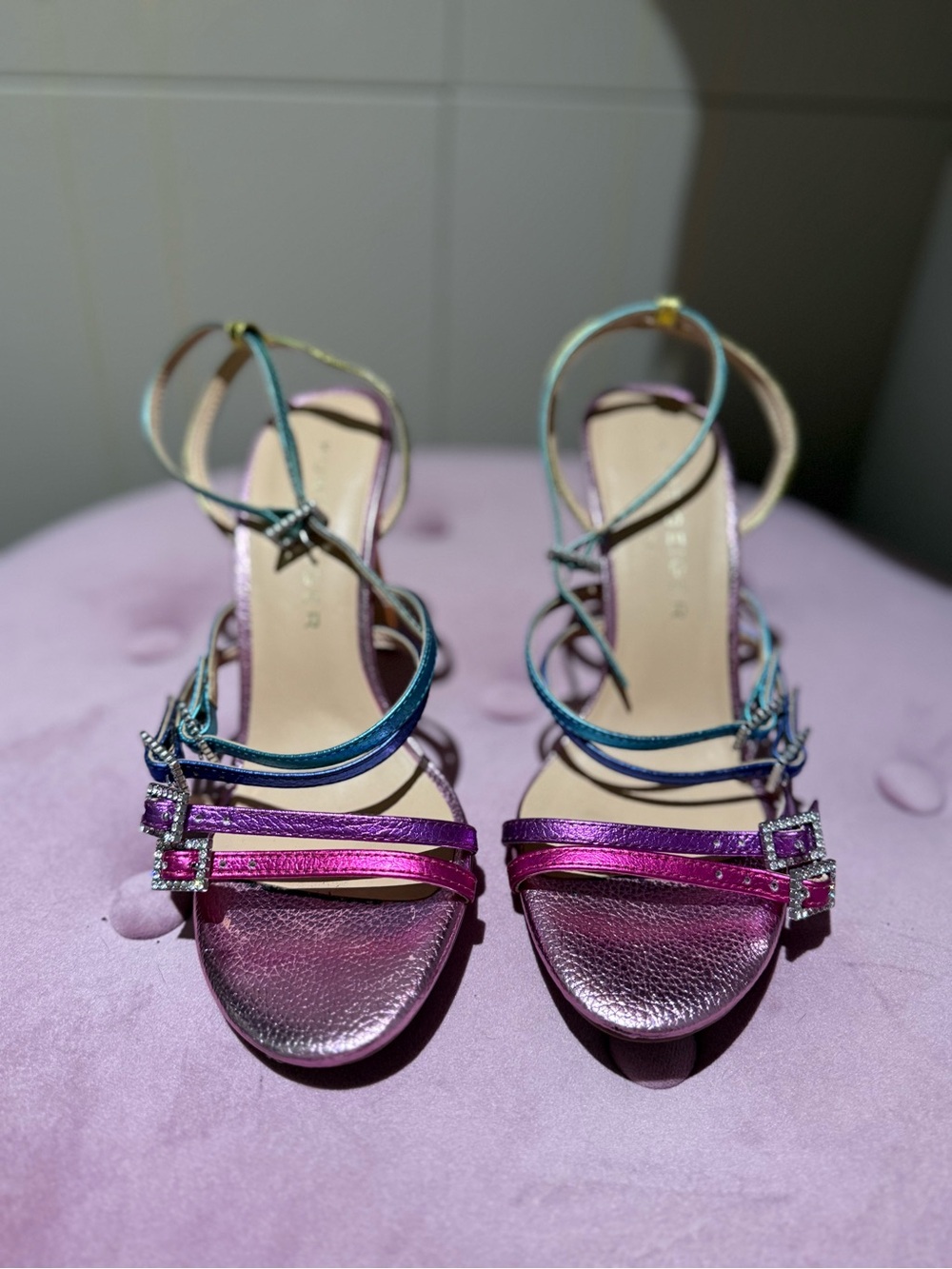 Kurt Geiger Women's Rebeca High Heel Sandal In Multicolor